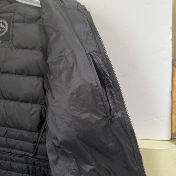 Gotcha Glacier Down Puffer Packable Jacket Zipper Pockets Coat Fitted Black XL - Picture 12 of 16